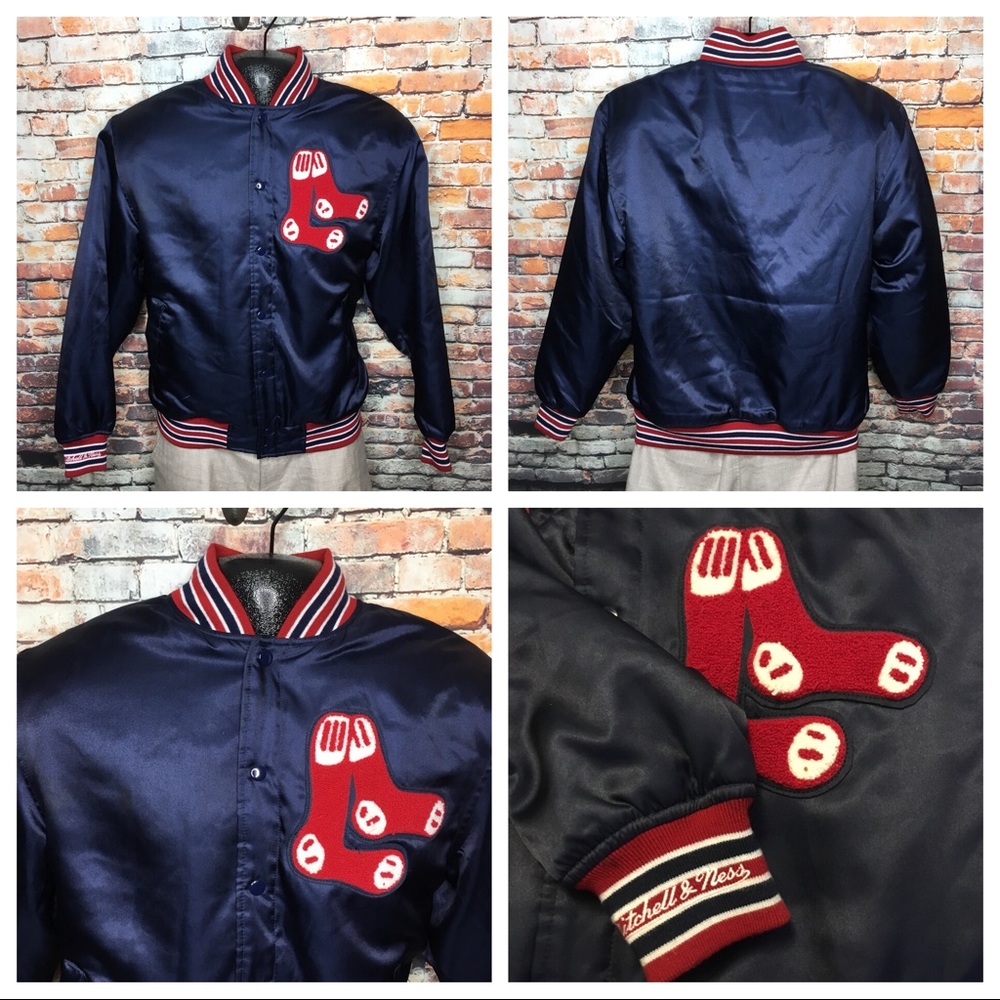 Mitchell Ness Boston Red Sox Satin Jacket Large